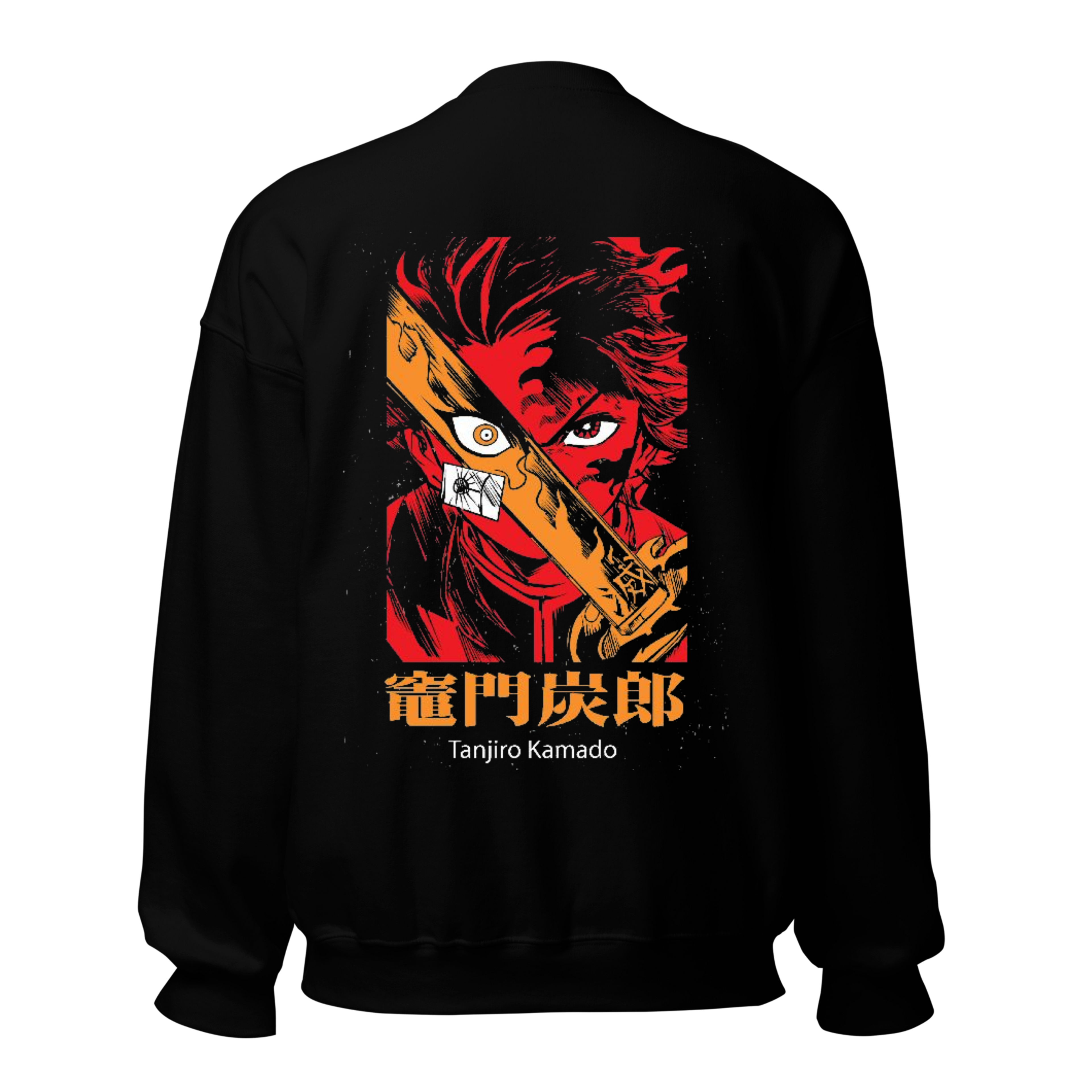 Demon Slayer Tanjiro Kamado Sweatshirt - Black Crewneck