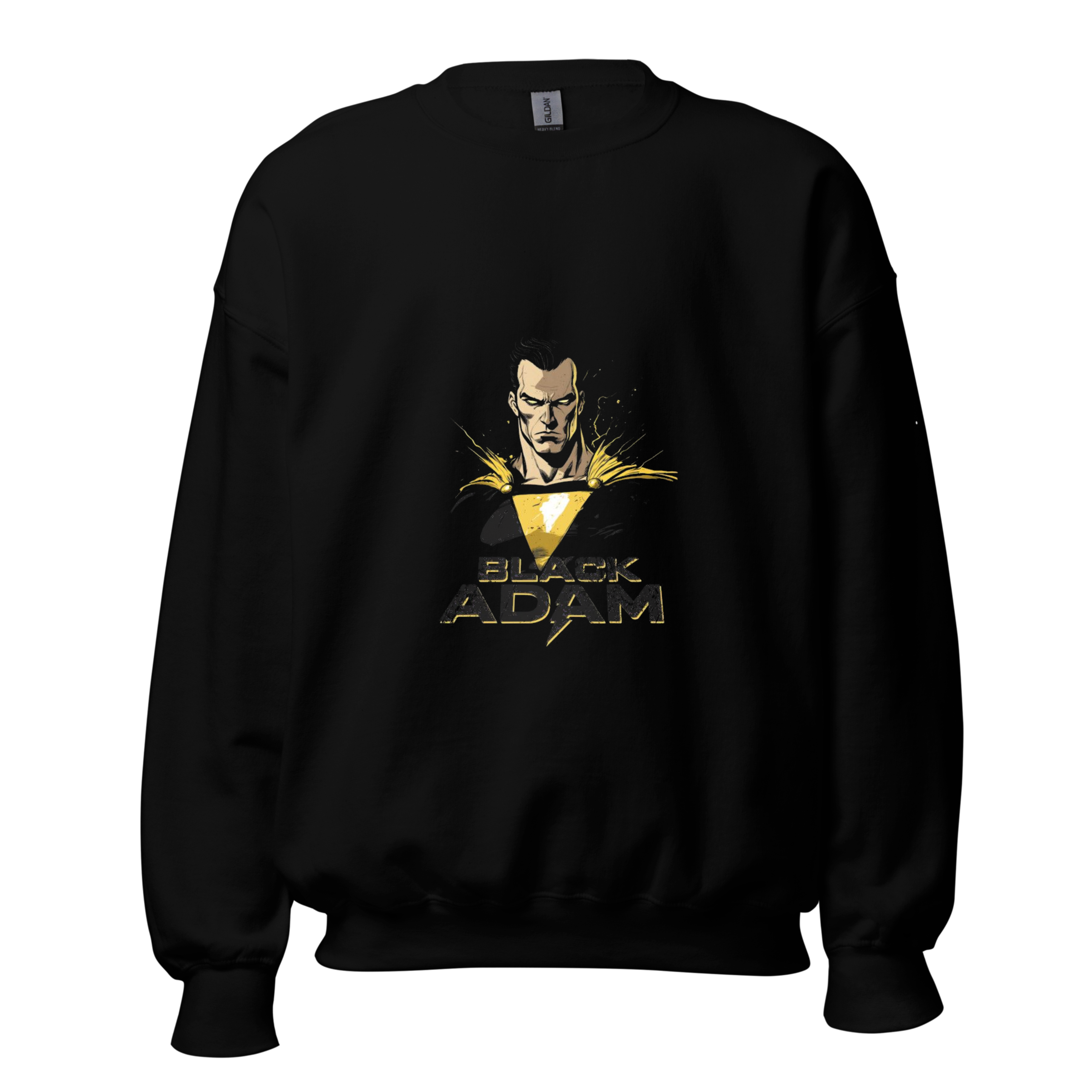 Black Adam Lightning Hero Sweatshirt - Black Crewneck
