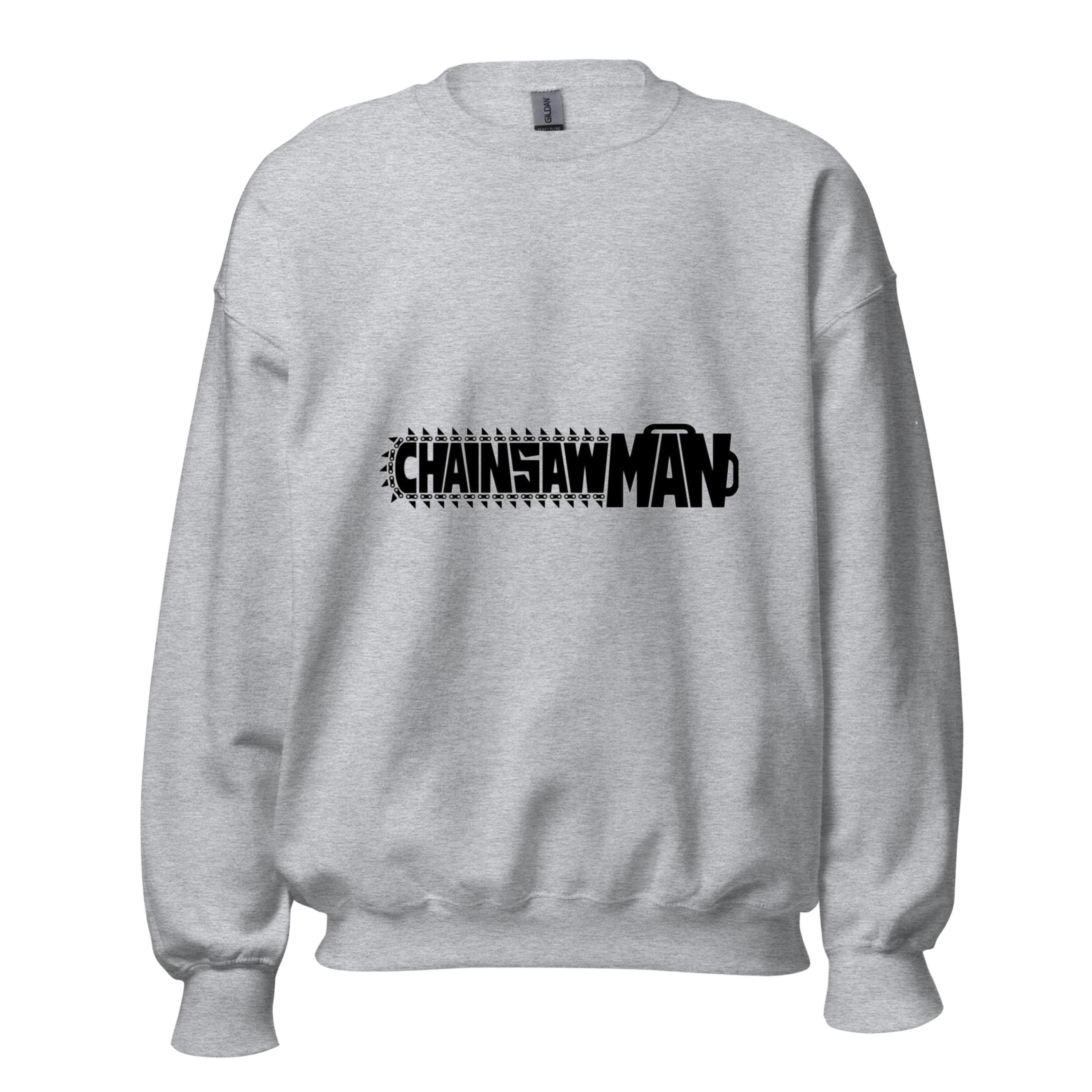 Chainsaw Man Anime Sweatshirt - White Crewneck with Dynamic Graphics
