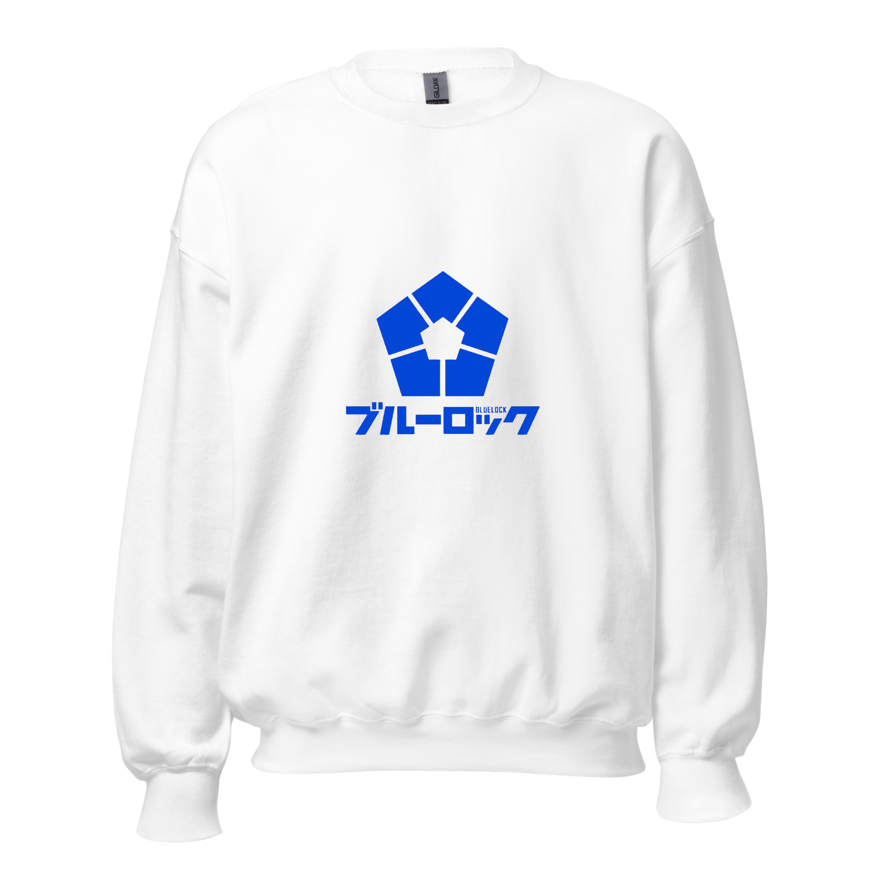 Blue Lock Anime Sweatshirt - White Crewneck with Manga Graphics