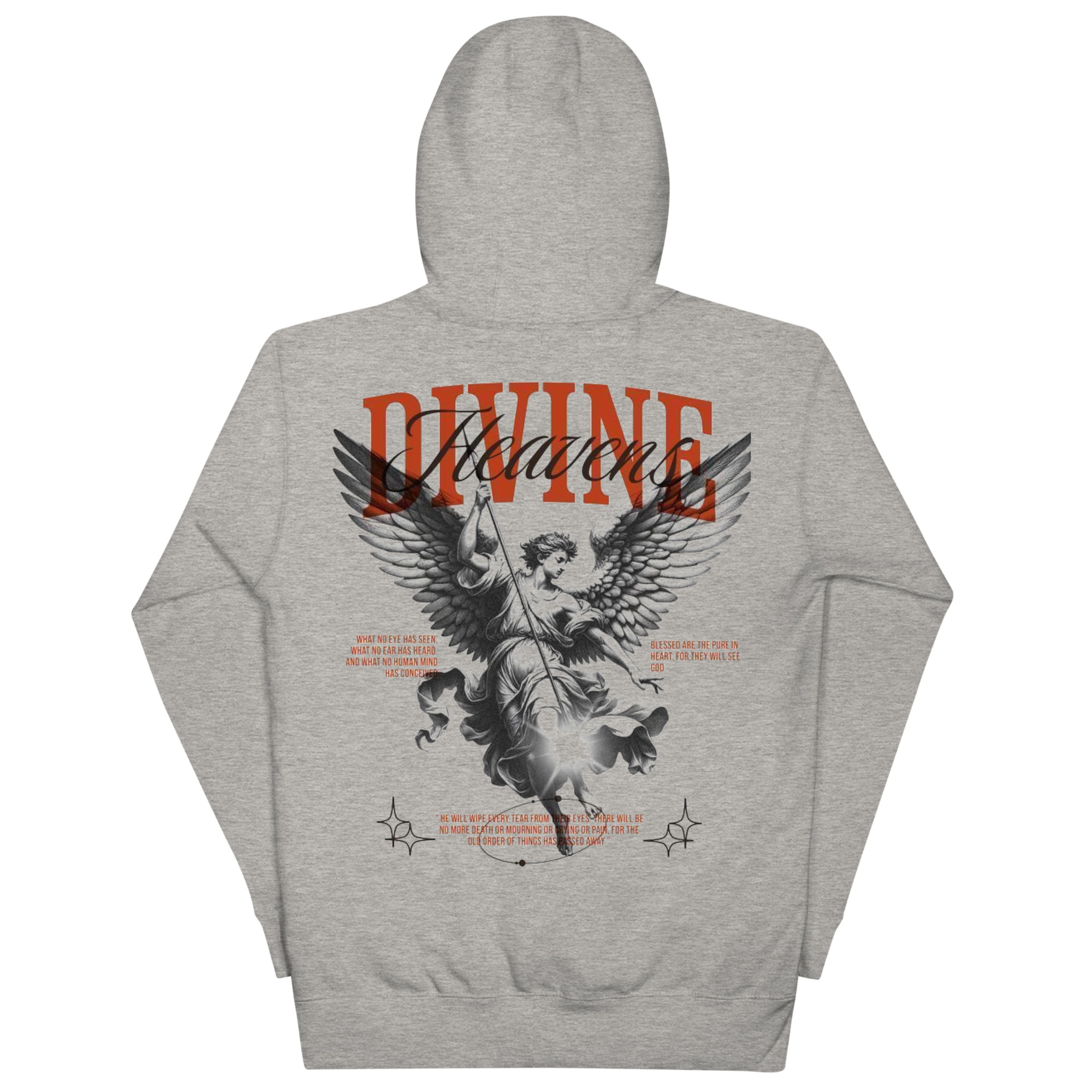 Divine Virtues Angel Hoodie - Sport Grey