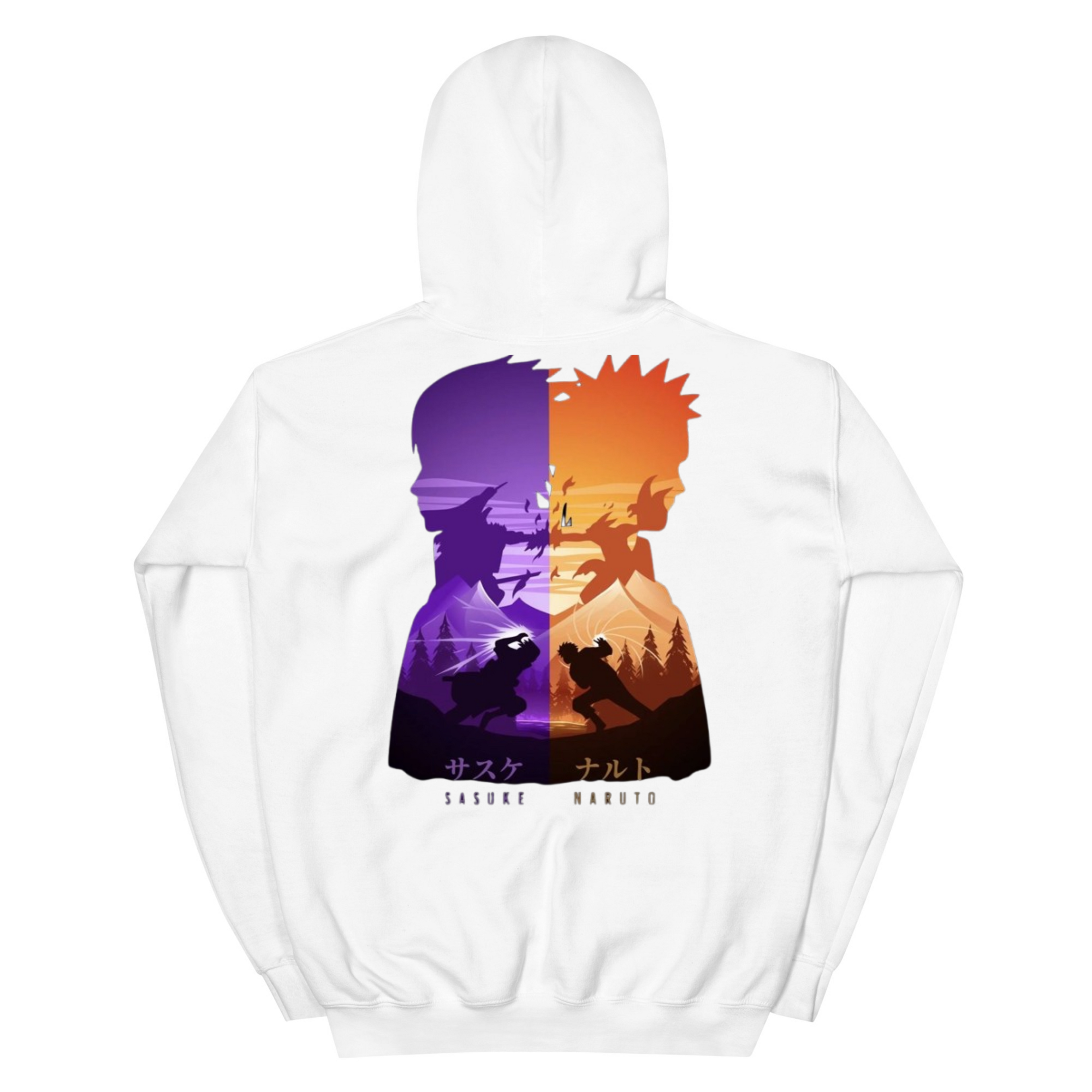 Naruto Sasuke Dual Silhouette Hoodie