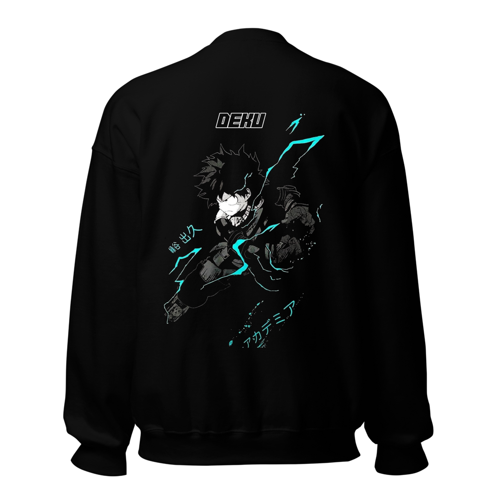 My Hero Academia Deku Plus Ultra Sweatshirt - Black Crewneck