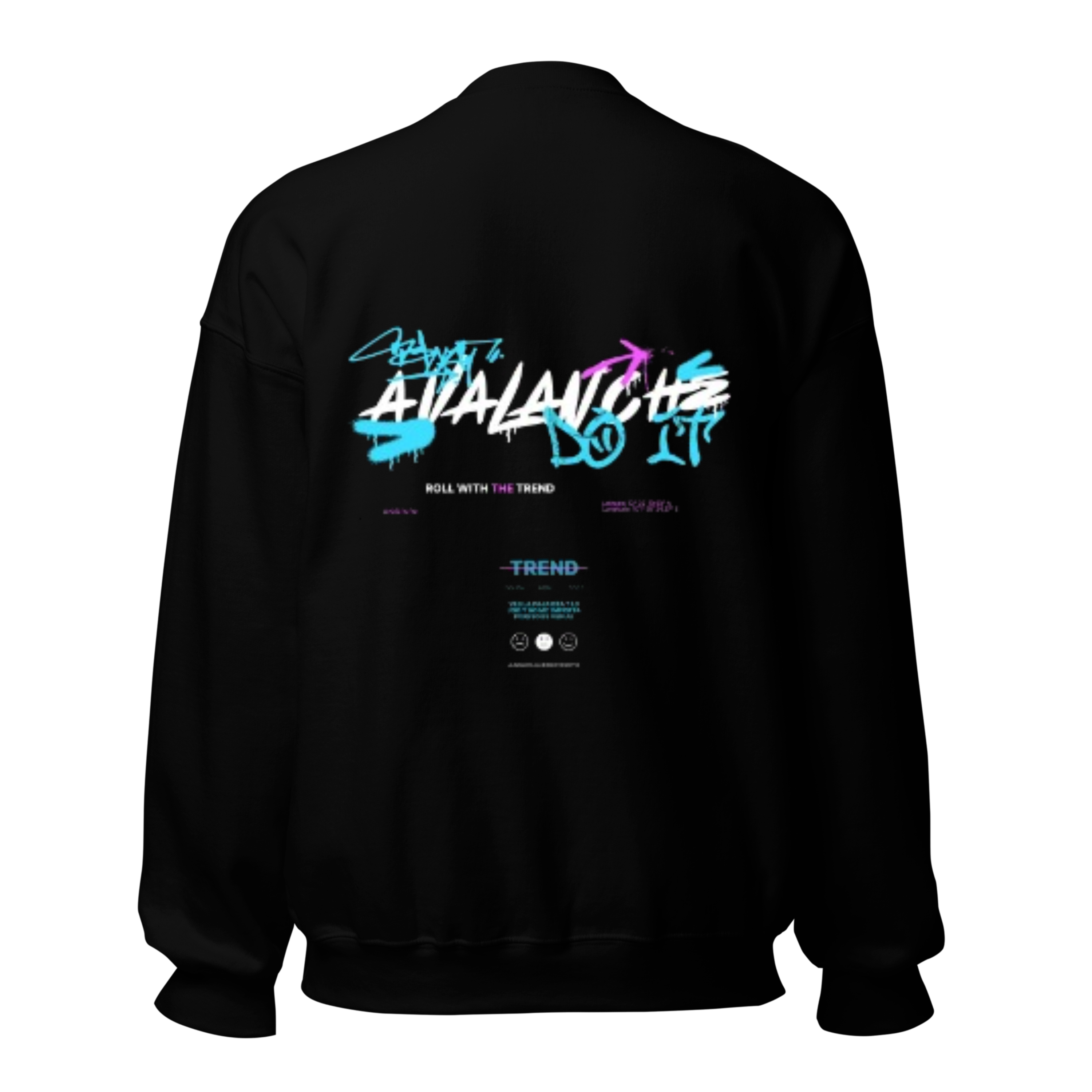 Avalanche Do It Sweatshirt - Black Crewneck with Graffiti Design