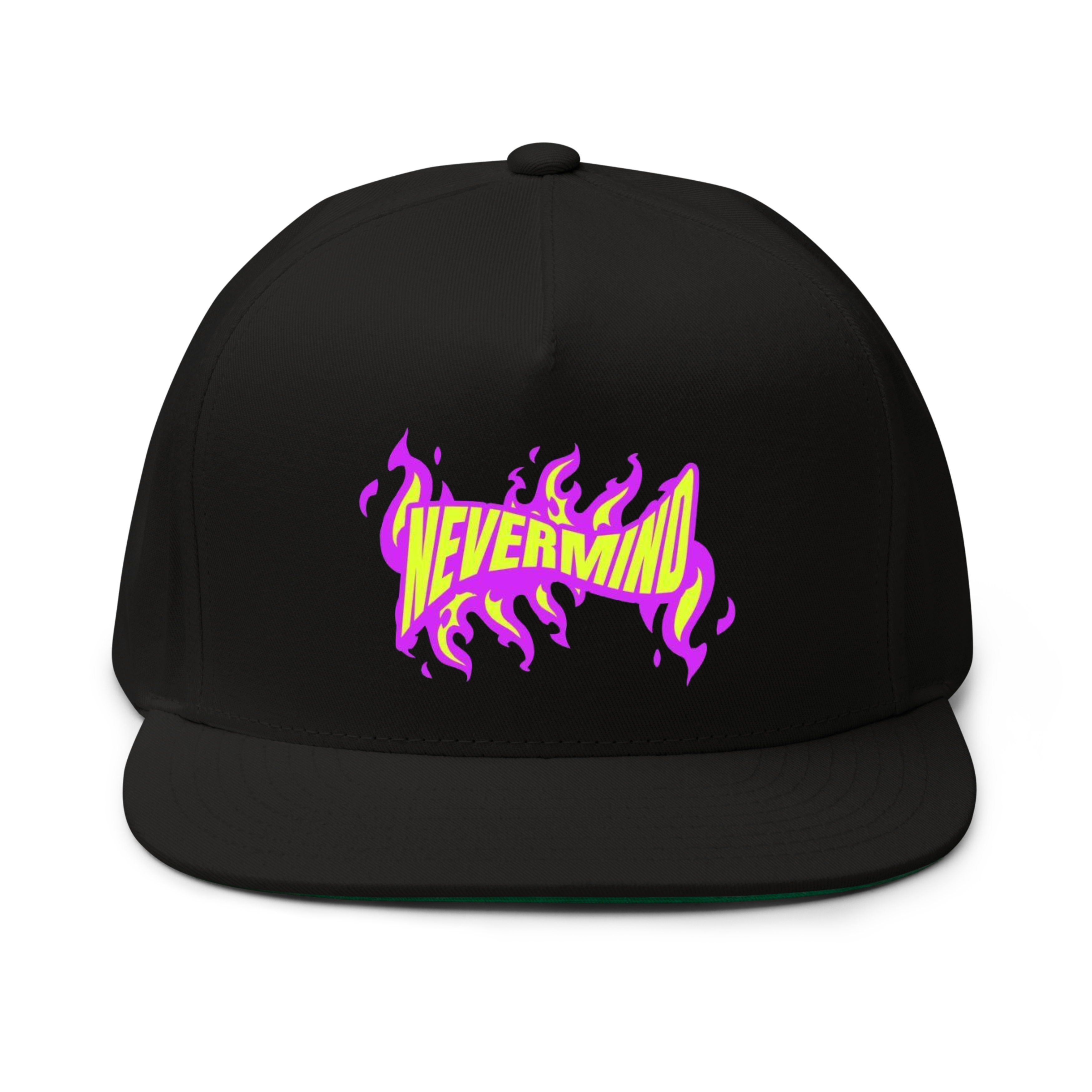 Nevermind Flame Hat - Black