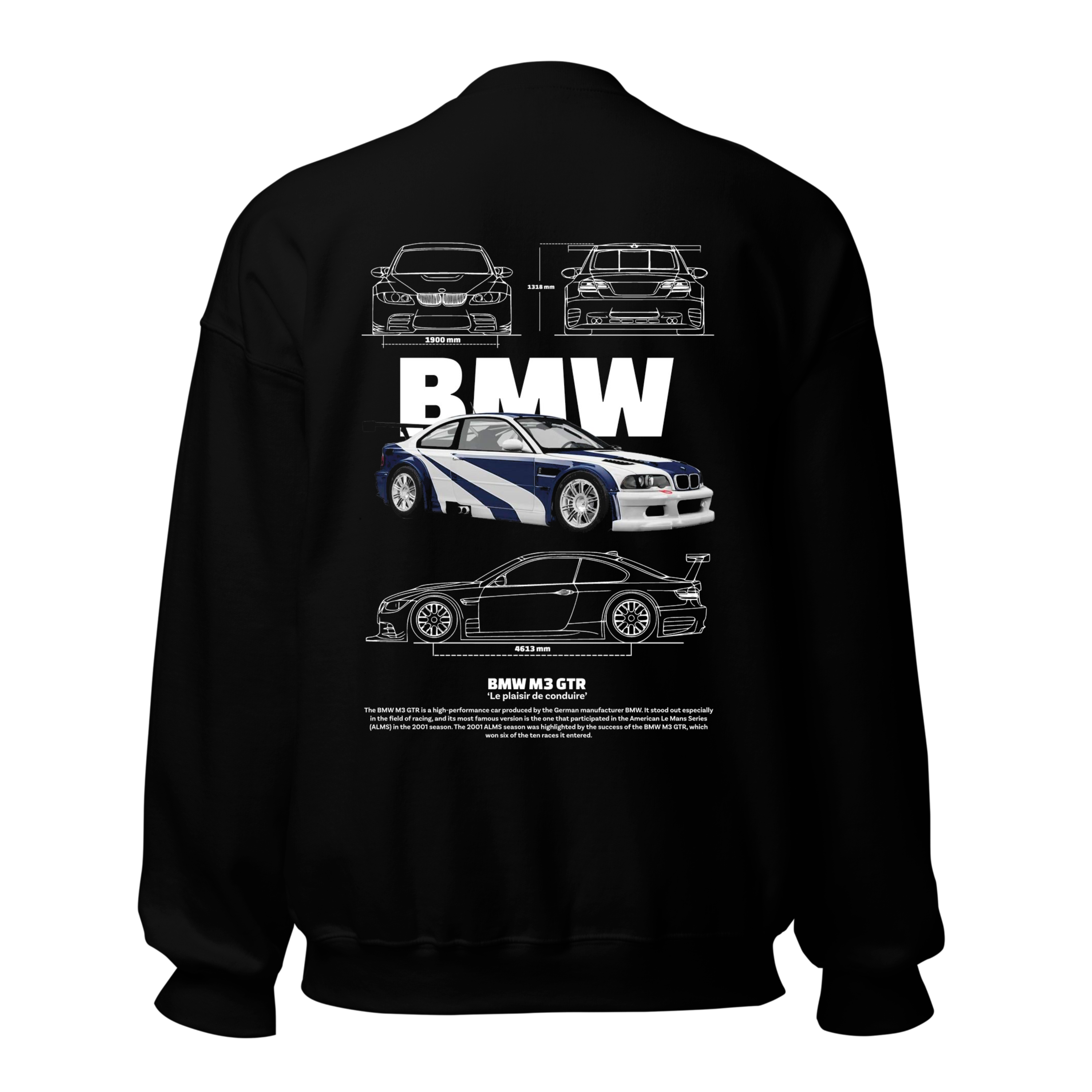 BMW M3 GTR 50 Sweatshirt - Black Crewneck