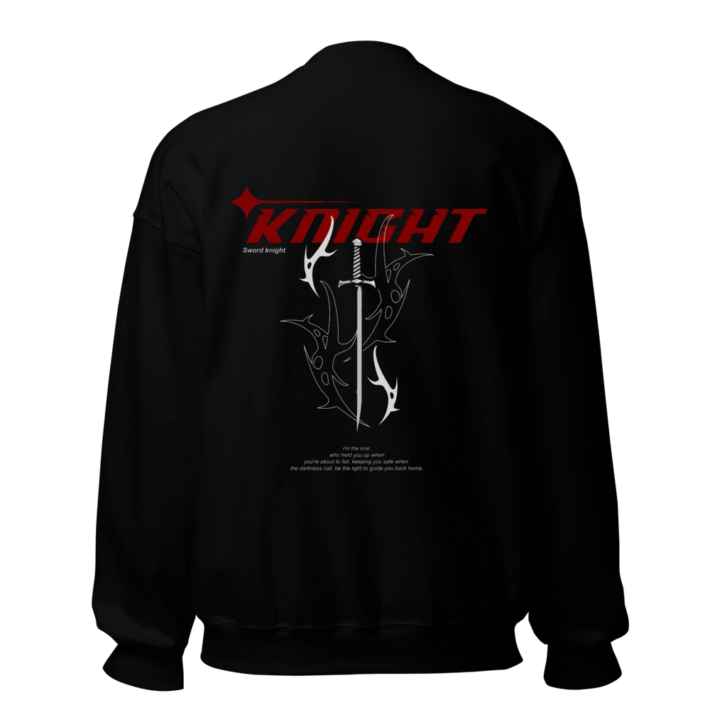 Knight Sword Sweatshirt - Black Crewneck